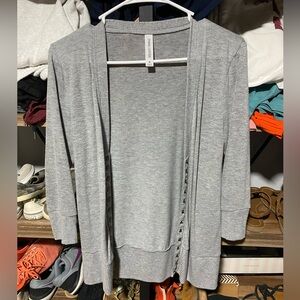 Zenana Outfitters Light Gray Cardigan